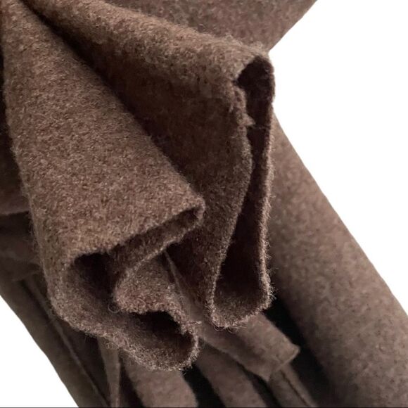 Anthropologie Rosie Neira Wool Tie Waist Belted Cardigan Hood Brown XS - Picture 4 of 5